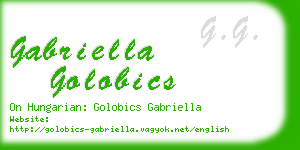 gabriella golobics business card